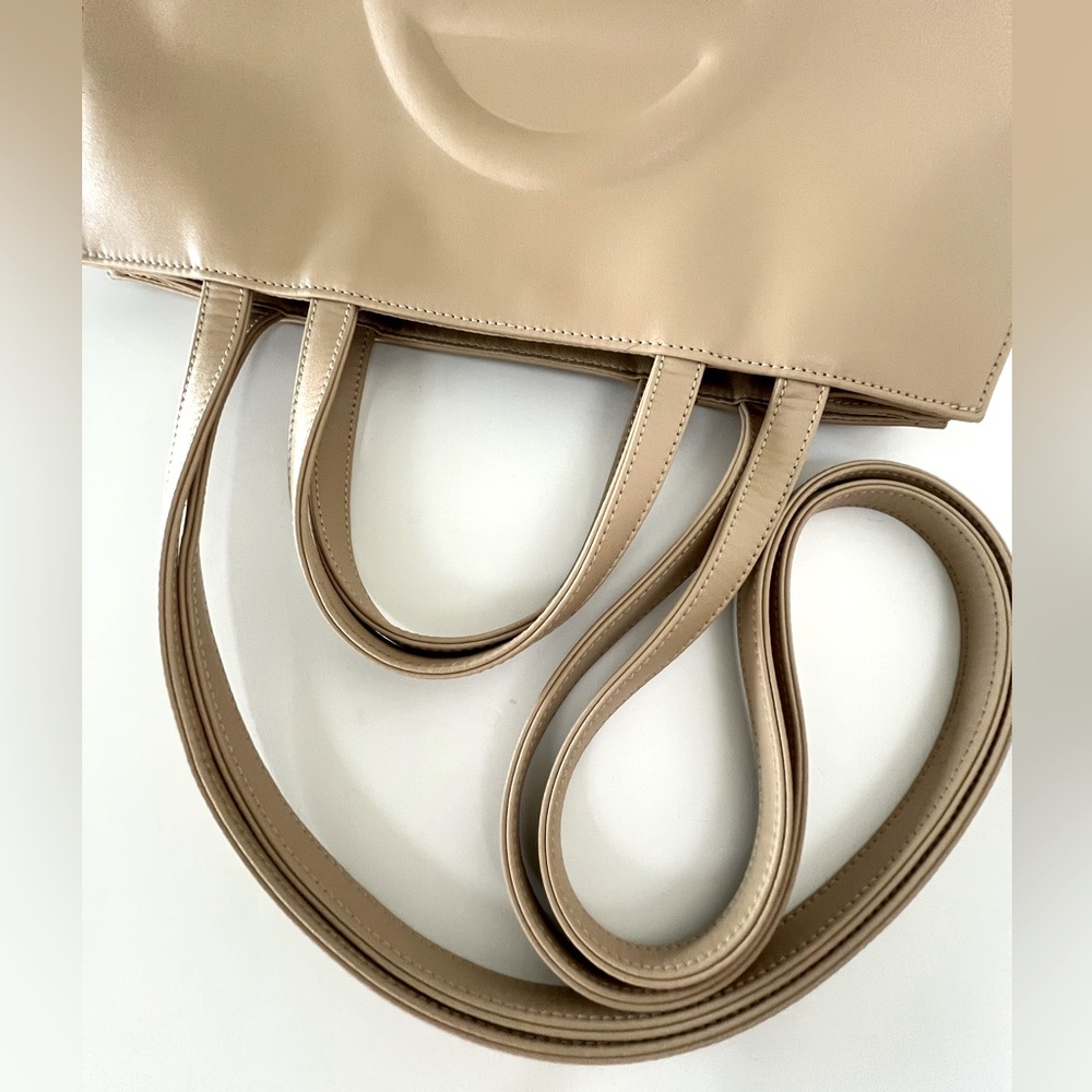 Telfar Cream Medium Tote Bag ~ Nice - Picture 3 of 15